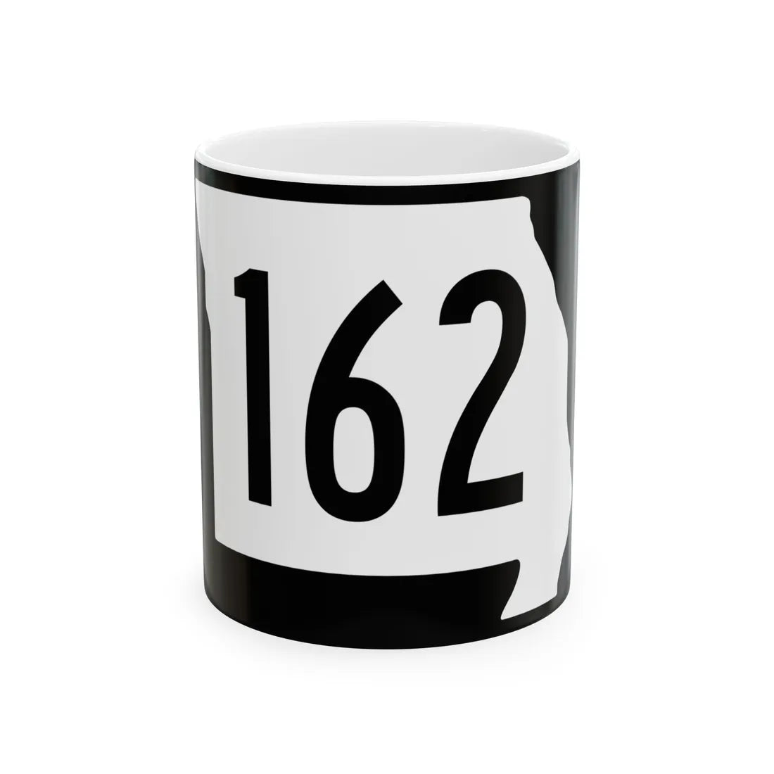 MO-162 (Missouri) (Road Sign) White Coffee Mug 11oz - Go Mug Yourself