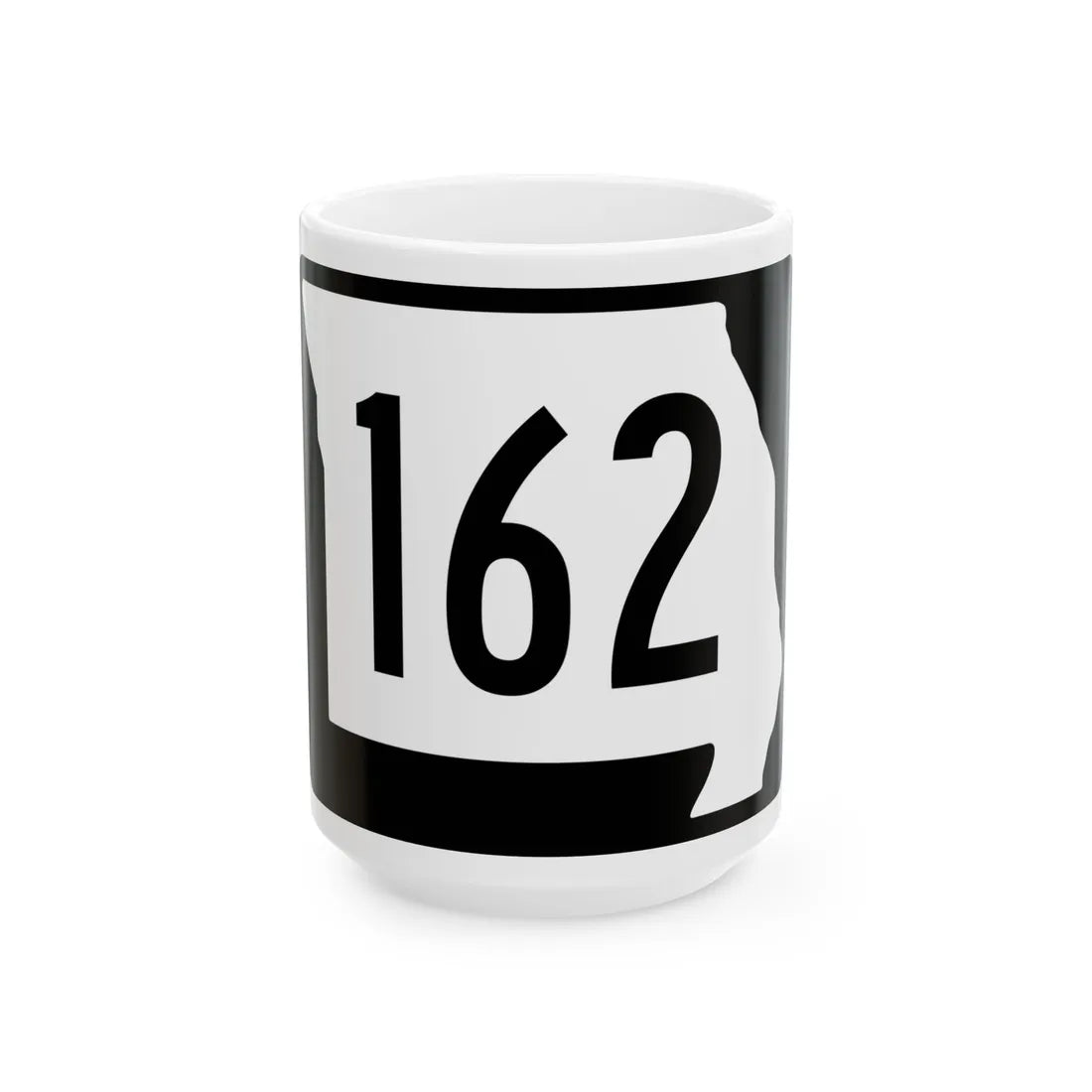 MO-162 (Missouri) (Road Sign) White Coffee Mug 15oz - Go Mug Yourself