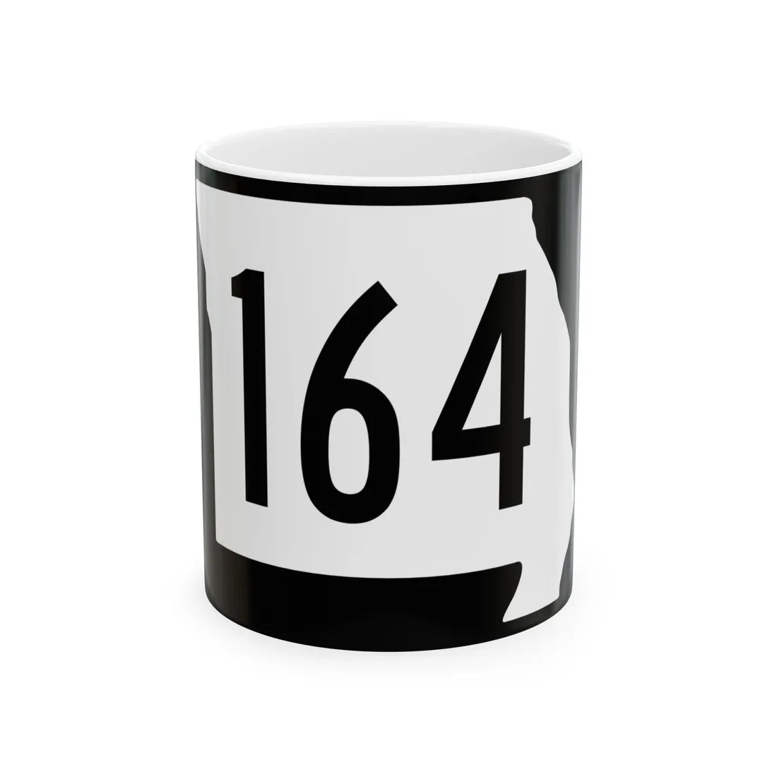 MO-164 (Missouri) (Road Sign) White Coffee Mug 11oz - Go Mug Yourself