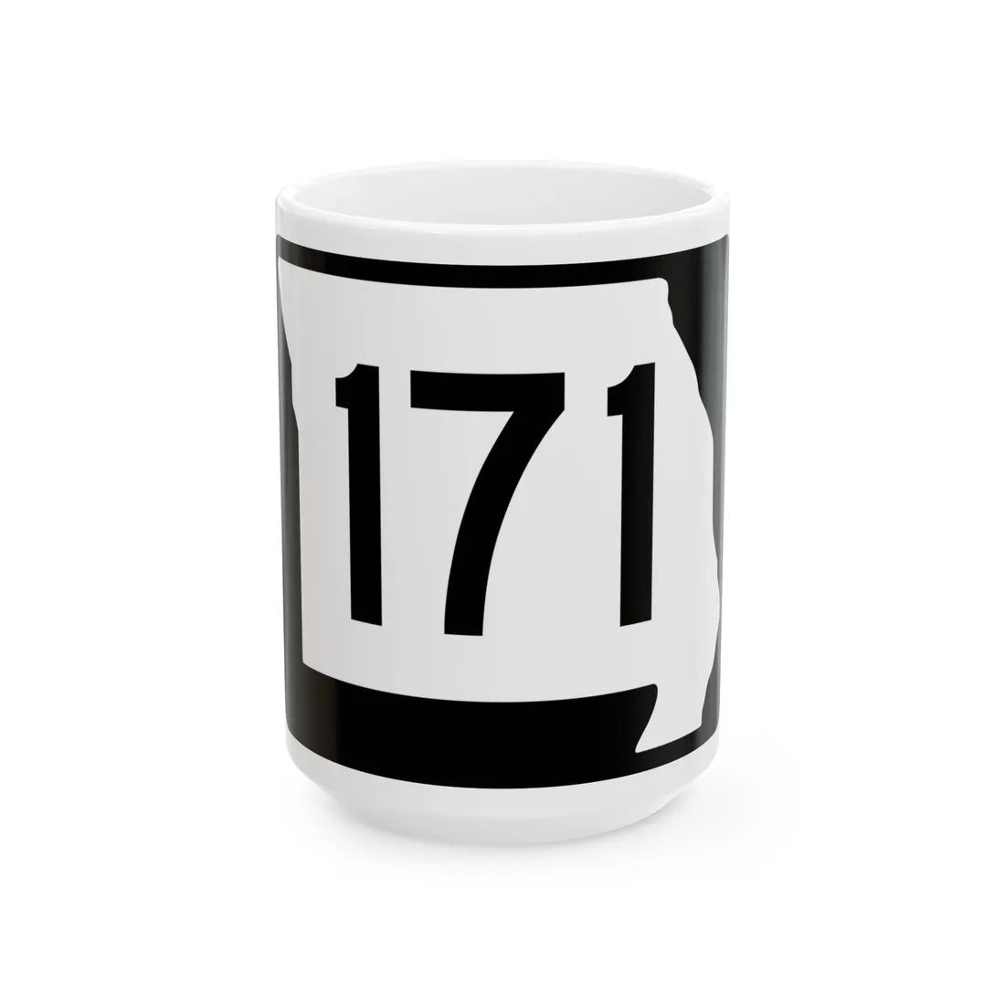 MO-171 (Missouri) (Road Sign) White Coffee Mug 15oz - Go Mug Yourself