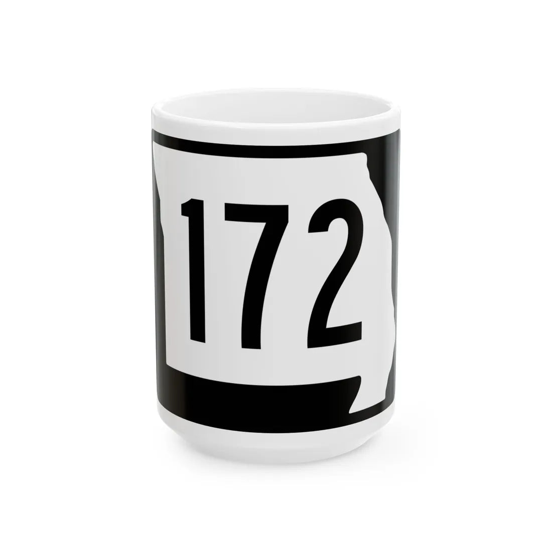 MO-172 (Missouri) (Road Sign) White Coffee Mug 15oz - Go Mug Yourself