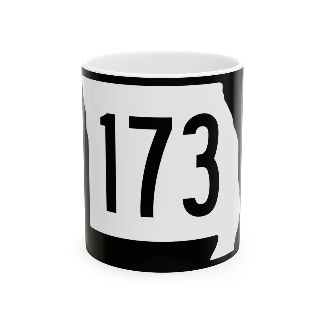 MO-173 (Missouri) (Road Sign) White Coffee Mug 11oz - Go Mug Yourself