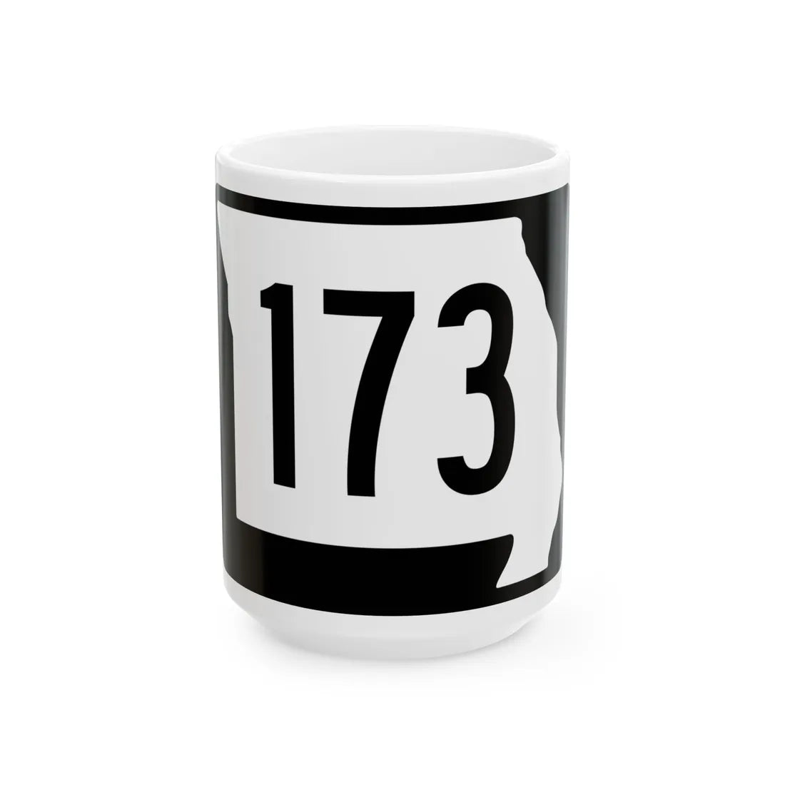 MO-173 (Missouri) (Road Sign) White Coffee Mug 15oz - Go Mug Yourself