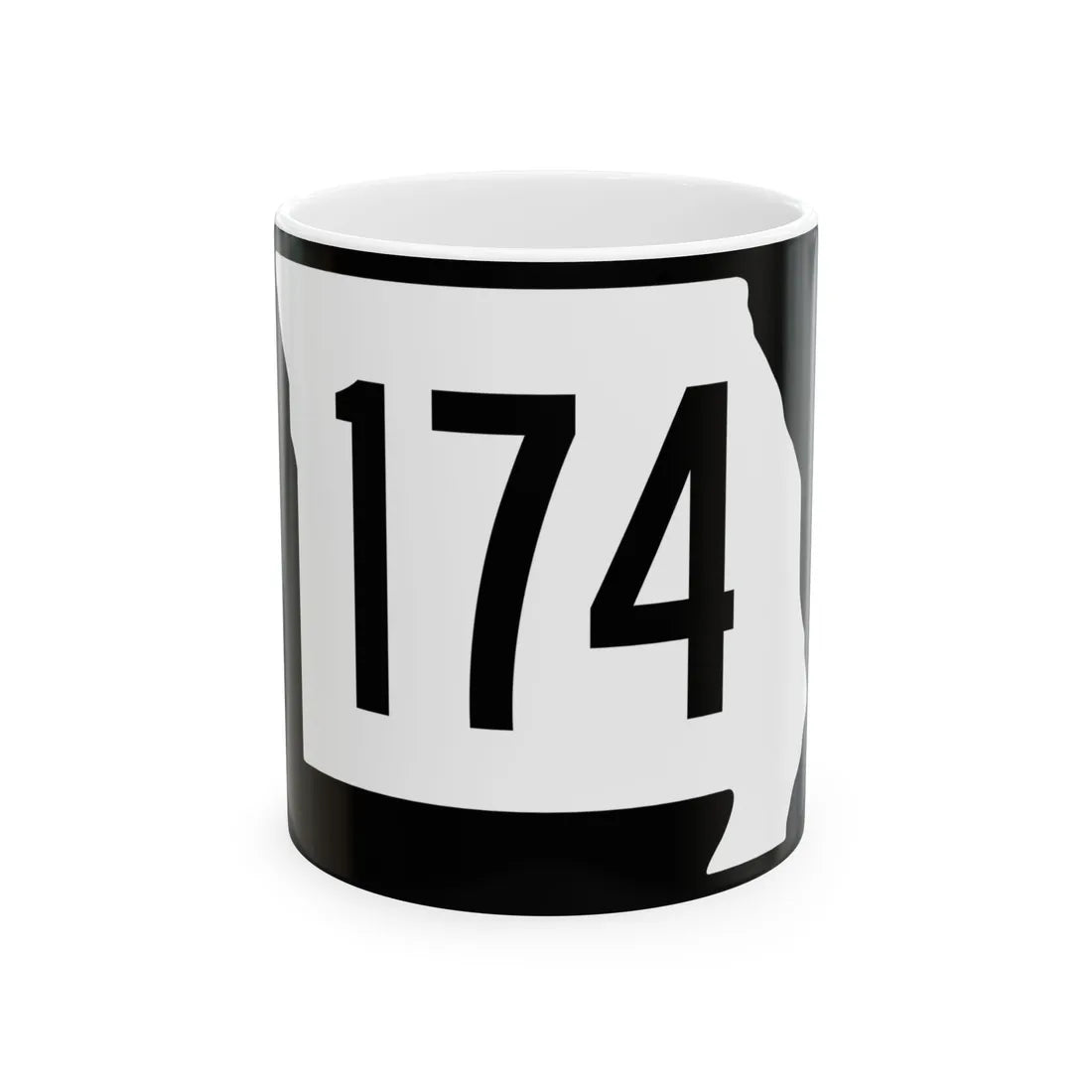 MO-174 (Missouri) (Road Sign) White Coffee Mug 11oz - Go Mug Yourself