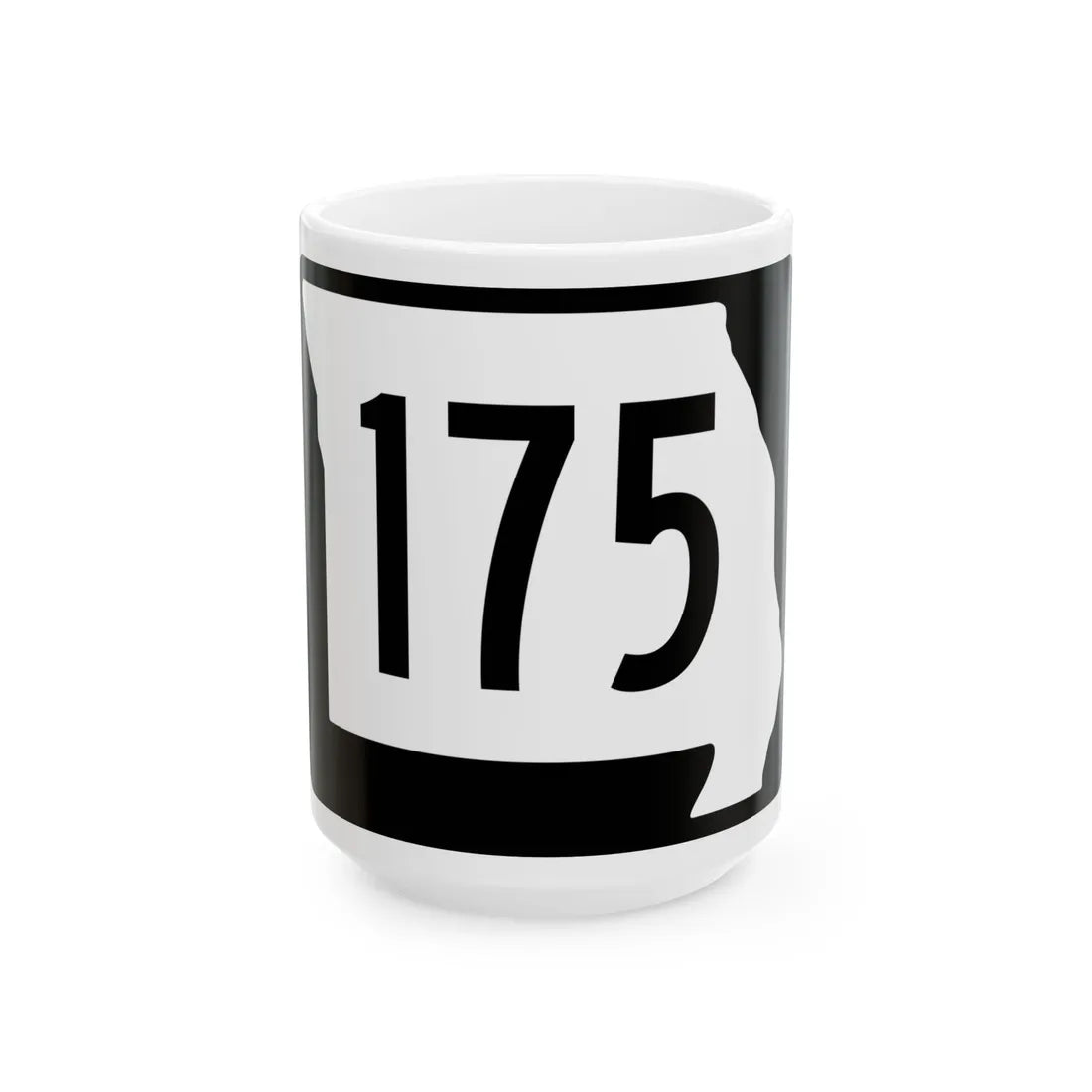 MO-175 (Missouri) (Road Sign) White Coffee Mug 15oz - Go Mug Yourself