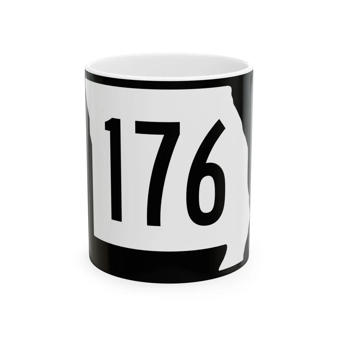 MO-176 (Missouri) (Road Sign) White Coffee Mug 11oz - Go Mug Yourself
