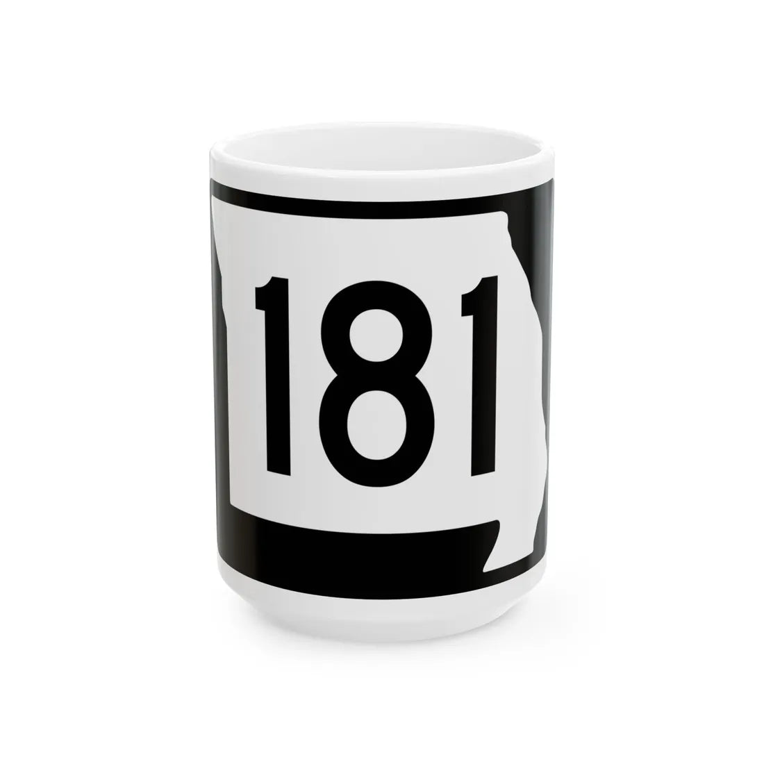 MO-181 (Missouri) (Road Sign) White Coffee Mug 15oz - Go Mug Yourself