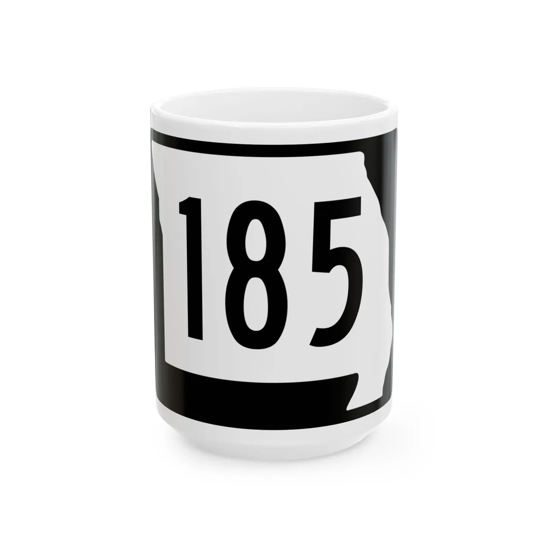 MO-185 (Missouri) (Road Sign) White Coffee Mug 15oz - Go Mug Yourself