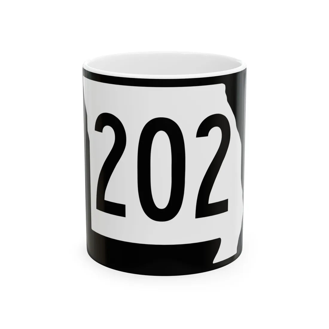 MO-202 (Missouri) (Road Sign) White Coffee Mug 11oz - Go Mug Yourself