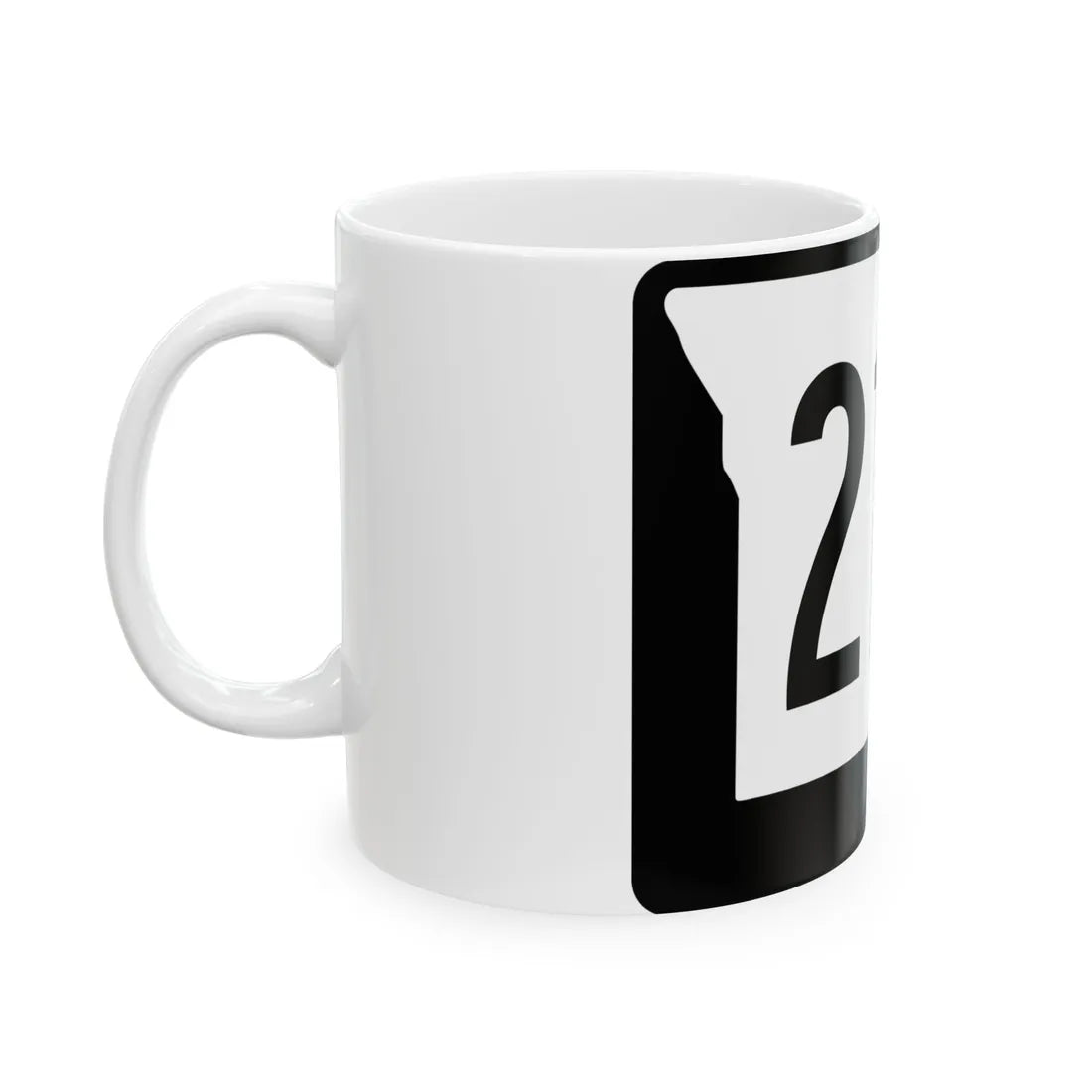 MO-210 (Missouri) (Road Sign) White Coffee Mug - Go Mug Yourself