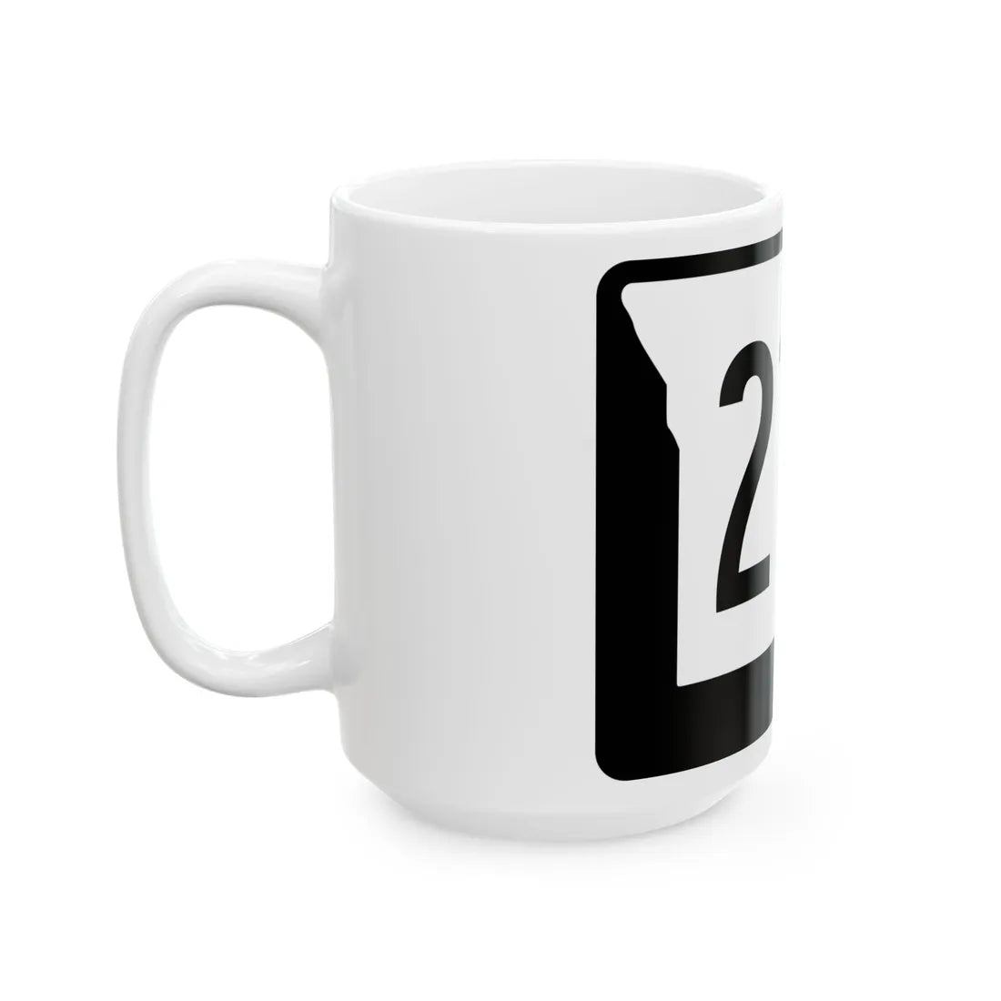 MO-210 (Missouri) (Road Sign) White Coffee Mug - Go Mug Yourself