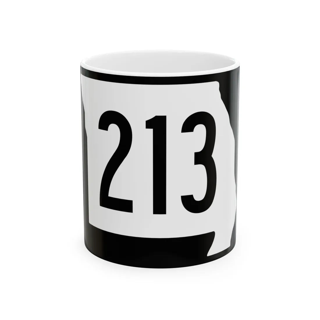 MO-213 (Missouri) (Road Sign) White Coffee Mug 11oz - Go Mug Yourself