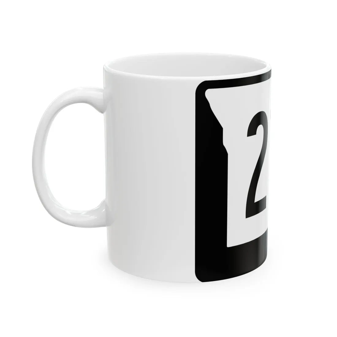 MO-215 (Missouri) (Road Sign) White Coffee Mug - Go Mug Yourself
