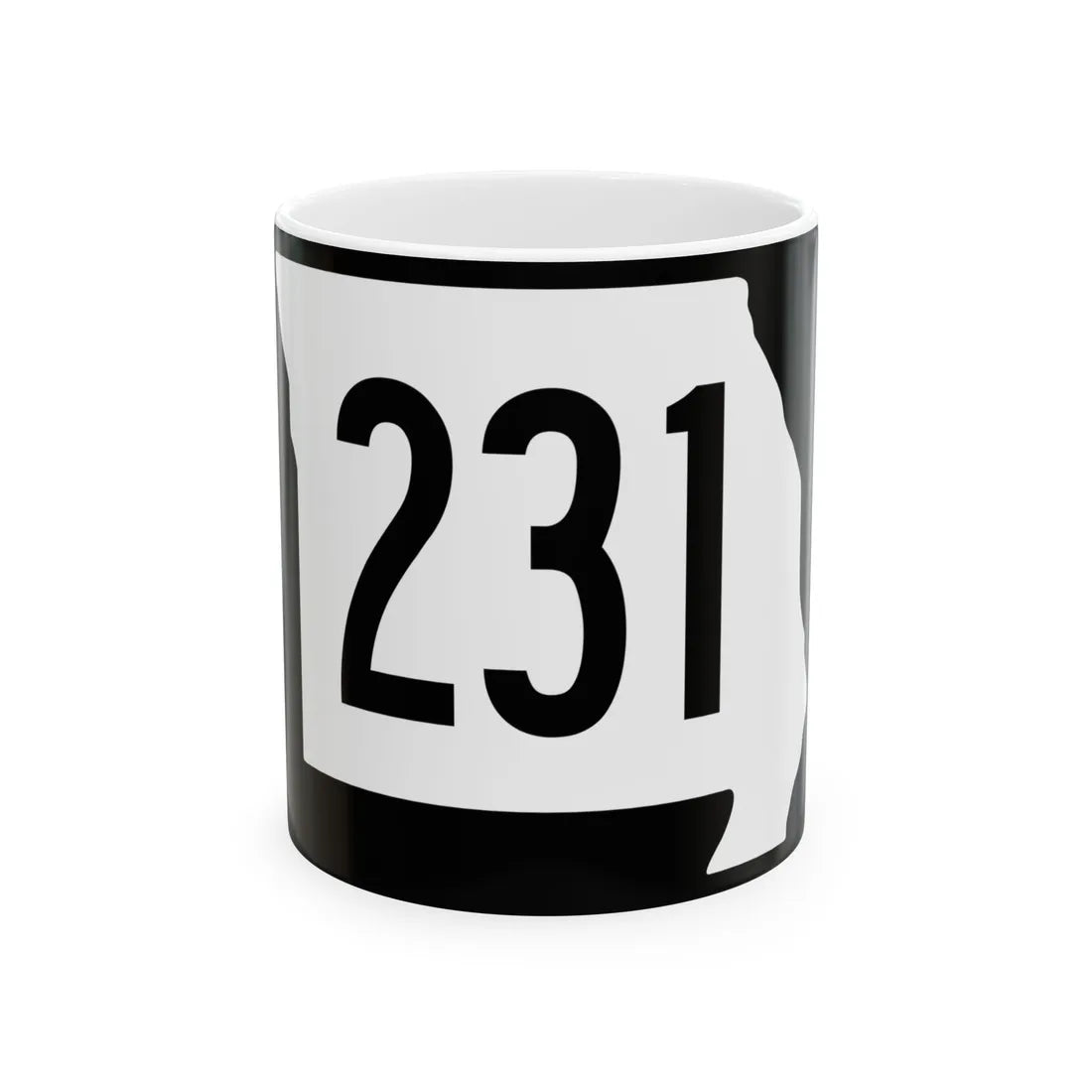 MO-231 (Missouri) (Road Sign) White Coffee Mug 11oz - Go Mug Yourself