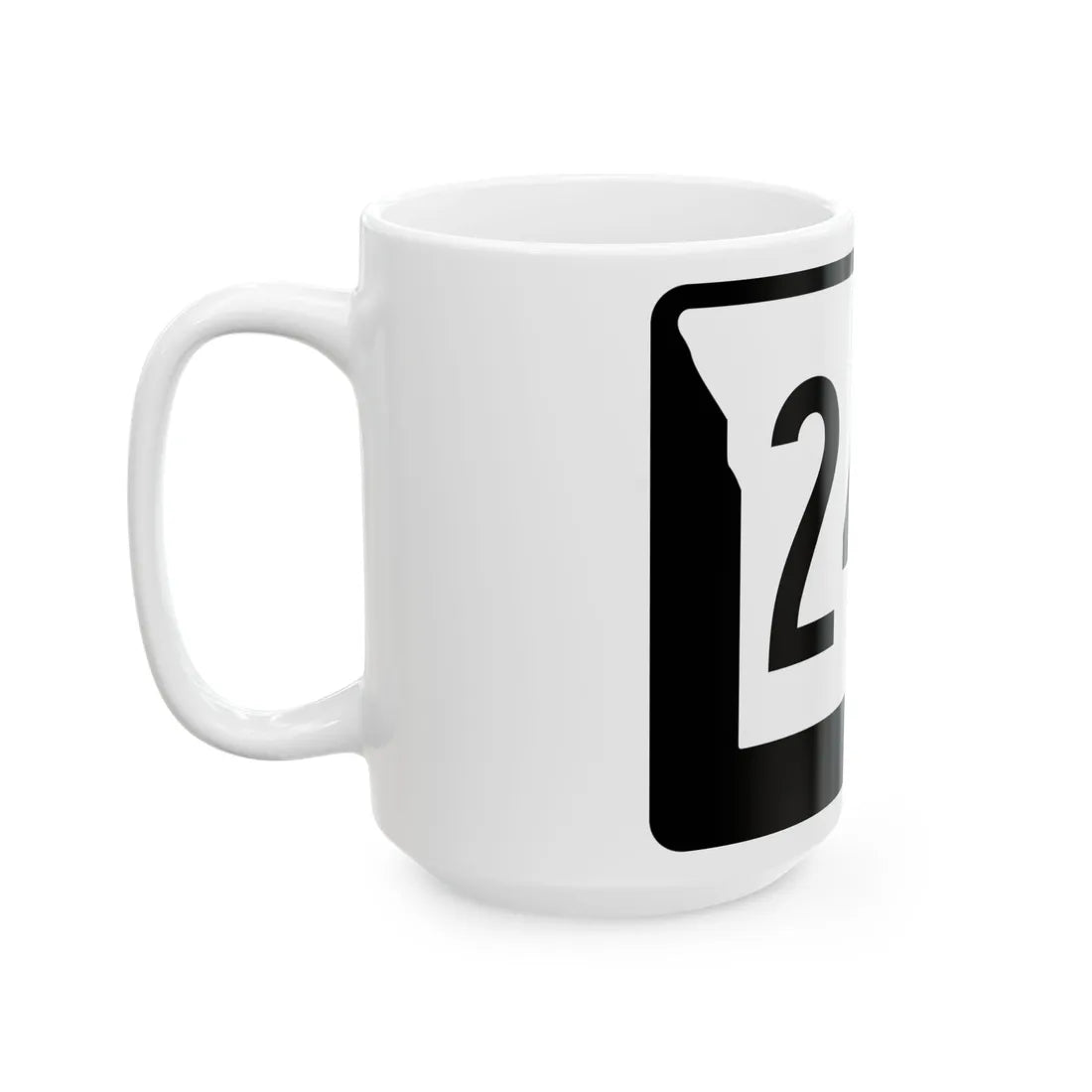 MO-242 (Missouri) (Road Sign) White Coffee Mug - Go Mug Yourself