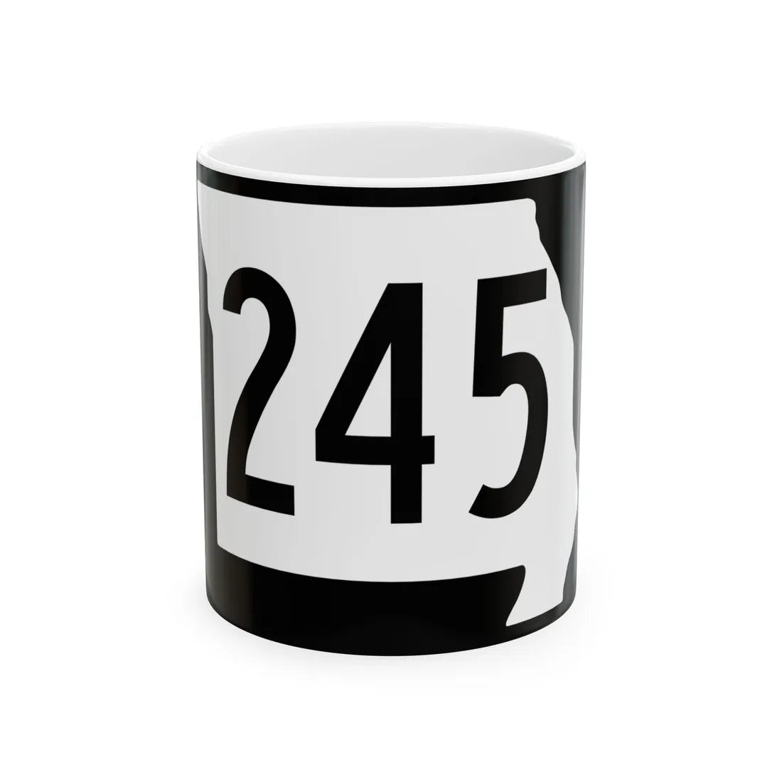 MO-245 (Missouri) (Road Sign) White Coffee Mug 11oz - Go Mug Yourself