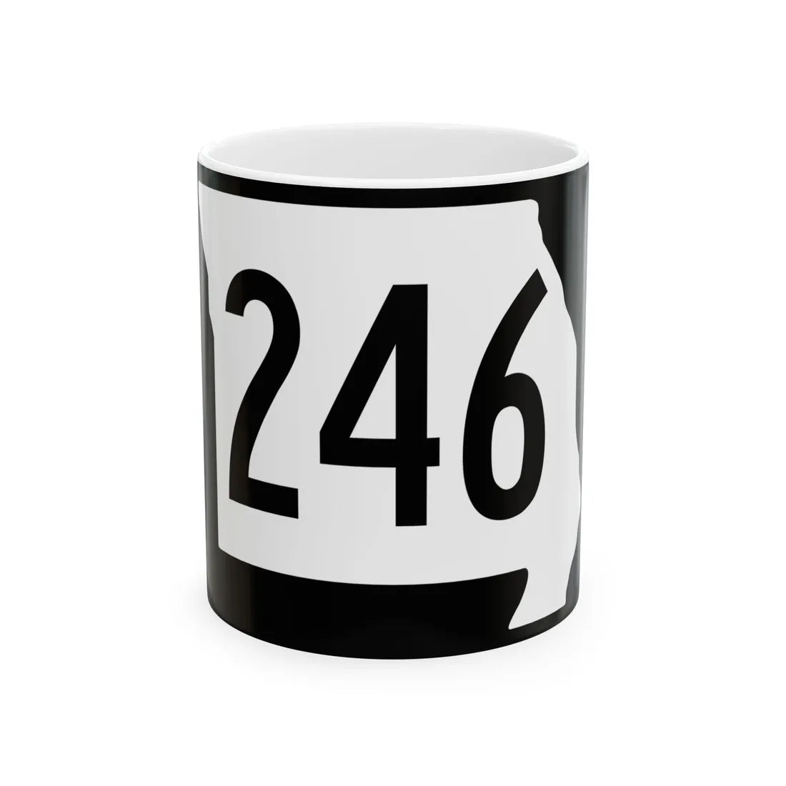 MO-246 (Missouri) (Road Sign) White Coffee Mug 11oz - Go Mug Yourself