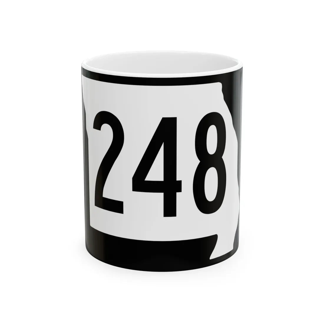 MO-248 (Missouri) (Road Sign) White Coffee Mug 11oz - Go Mug Yourself