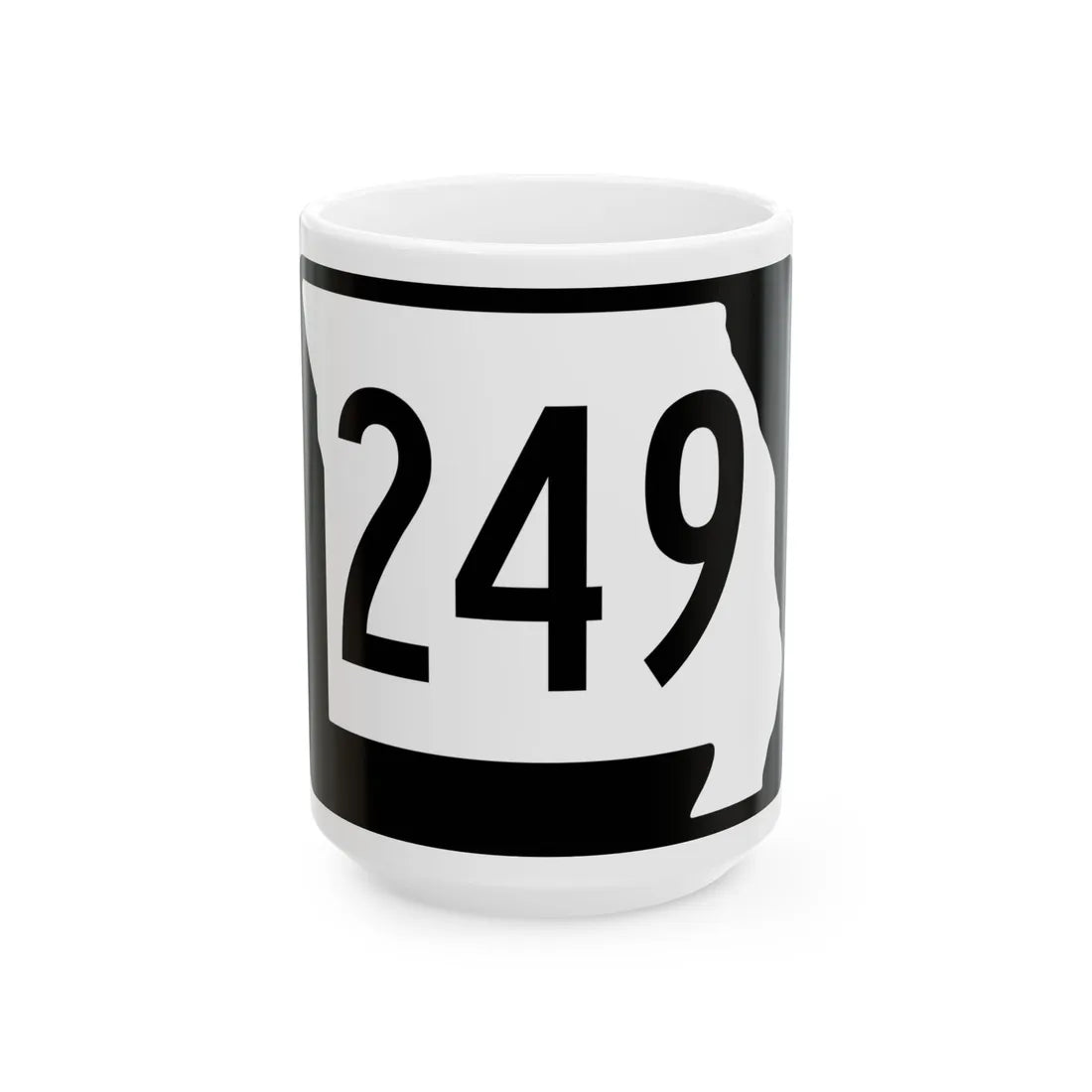 MO-249 (Missouri) (Road Sign) White Coffee Mug 15oz - Go Mug Yourself
