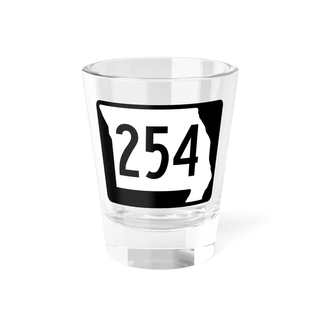 MO-254 (Missouri) (Road Sign) Shot Glass 1.5oz 1.5oz - Go Mug Yourself