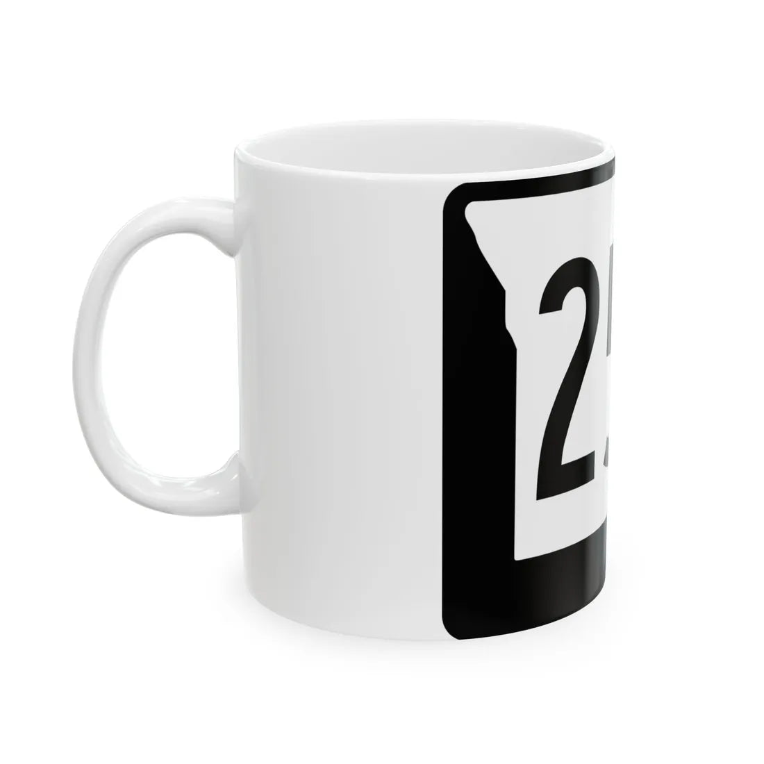 MO-254 (Missouri) (Road Sign) White Coffee Mug - Go Mug Yourself