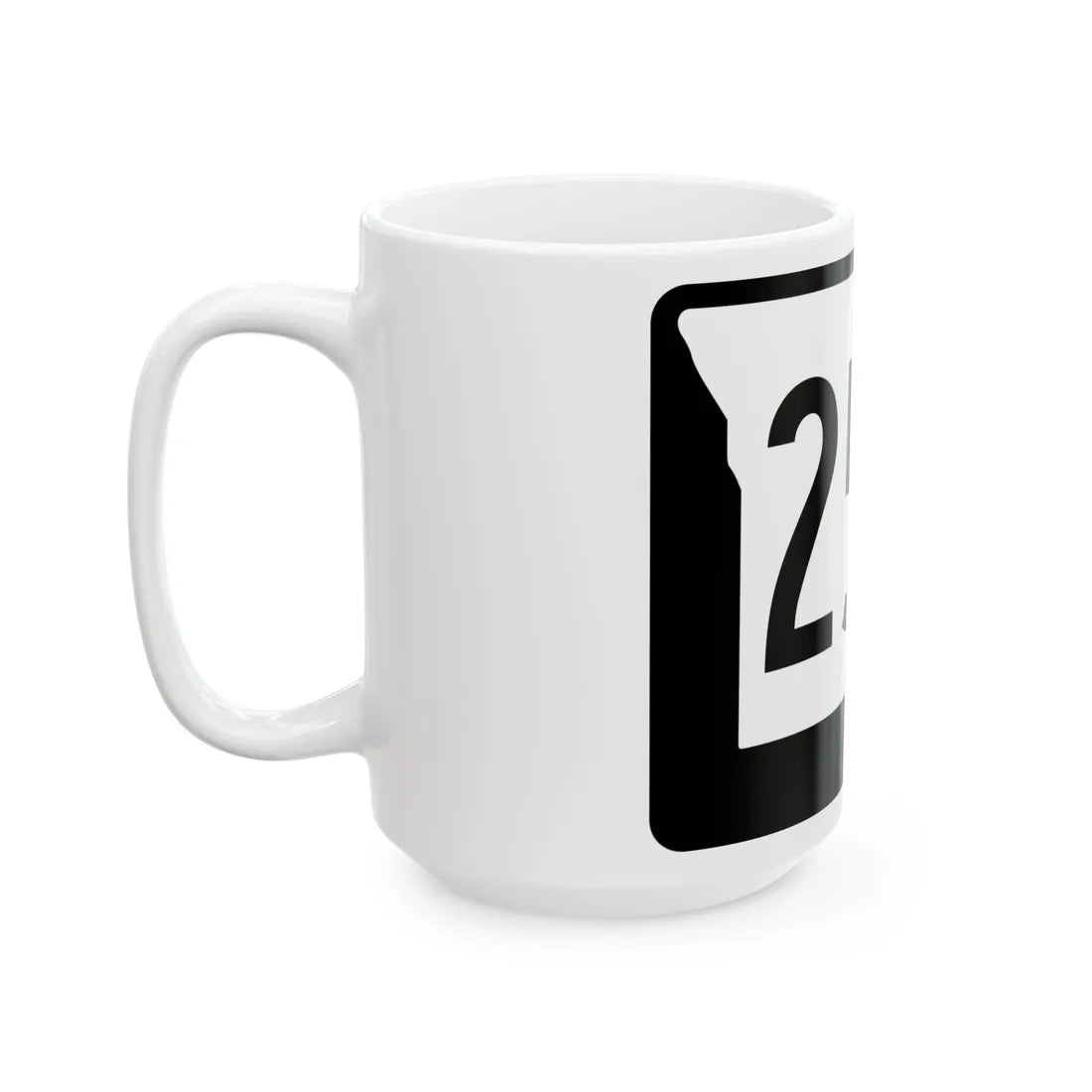 MO-254 (Missouri) (Road Sign) White Coffee Mug - Go Mug Yourself