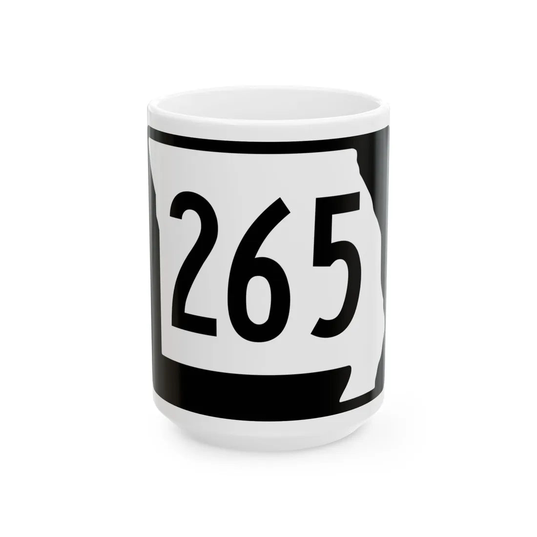 MO-265 (Missouri) (Road Sign) White Coffee Mug 15oz - Go Mug Yourself