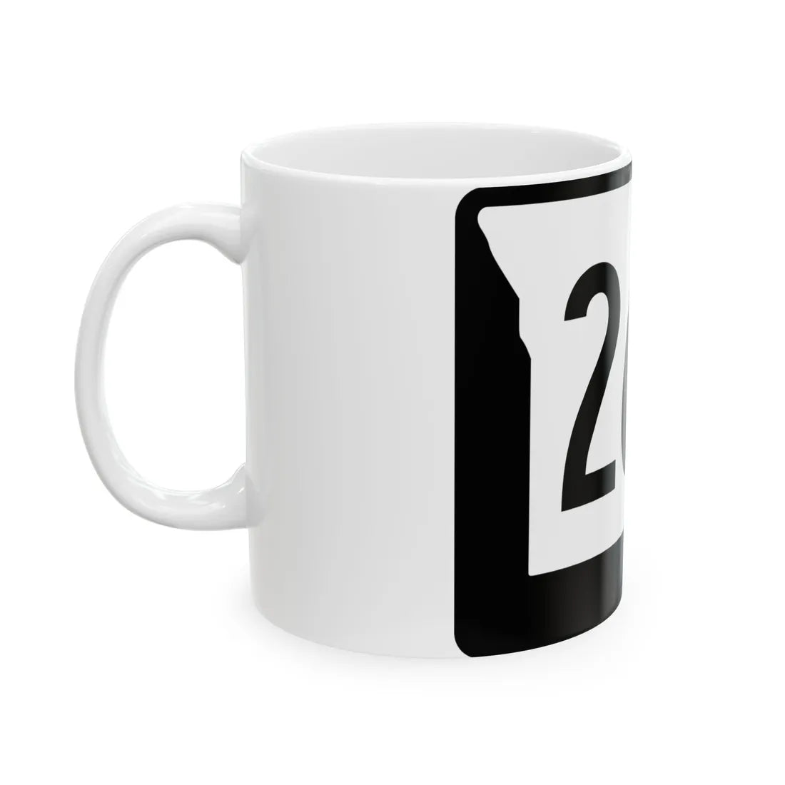 MO-266 (Missouri) (Road Sign) White Coffee Mug - Go Mug Yourself