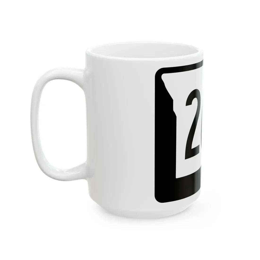 MO-266 (Missouri) (Road Sign) White Coffee Mug - Go Mug Yourself