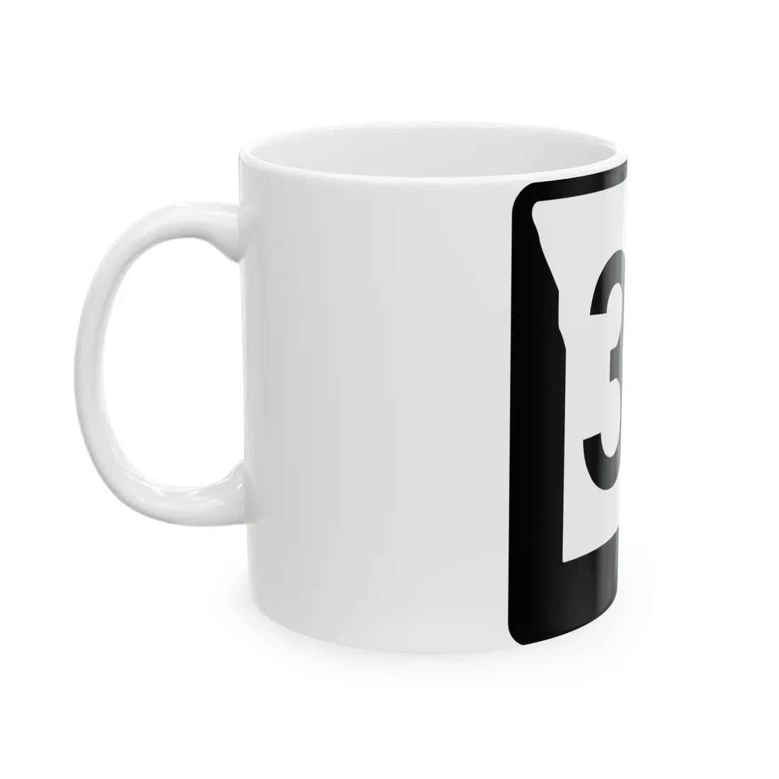 MO-35 (Missouri) (Road Sign) White Coffee Mug - Go Mug Yourself