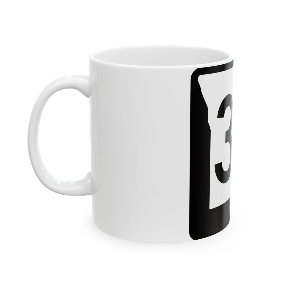 MO-36 (Missouri) (Road Sign) White Coffee Mug - Go Mug Yourself