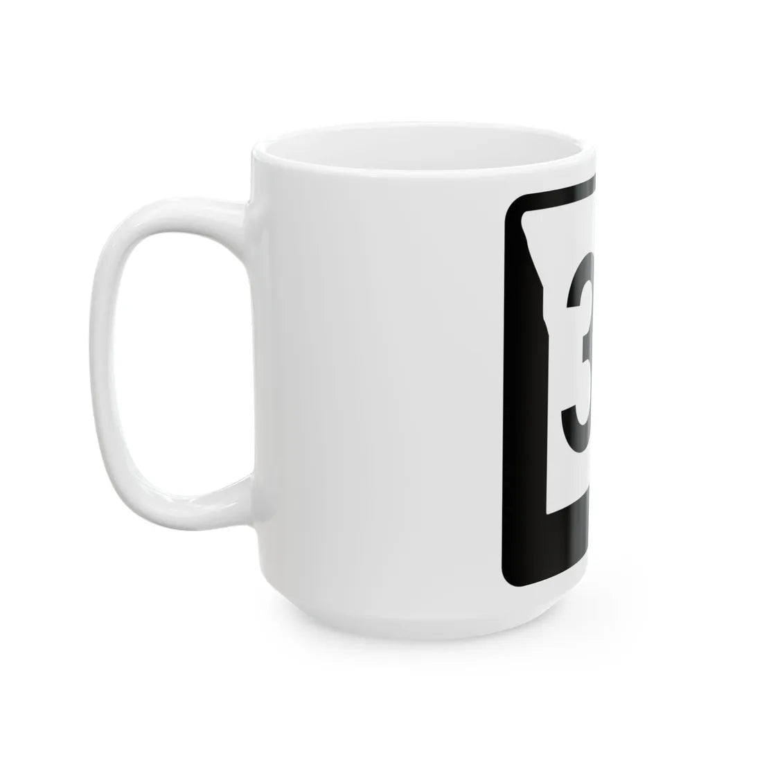 MO-38 (Missouri) (Road Sign) White Coffee Mug - Go Mug Yourself