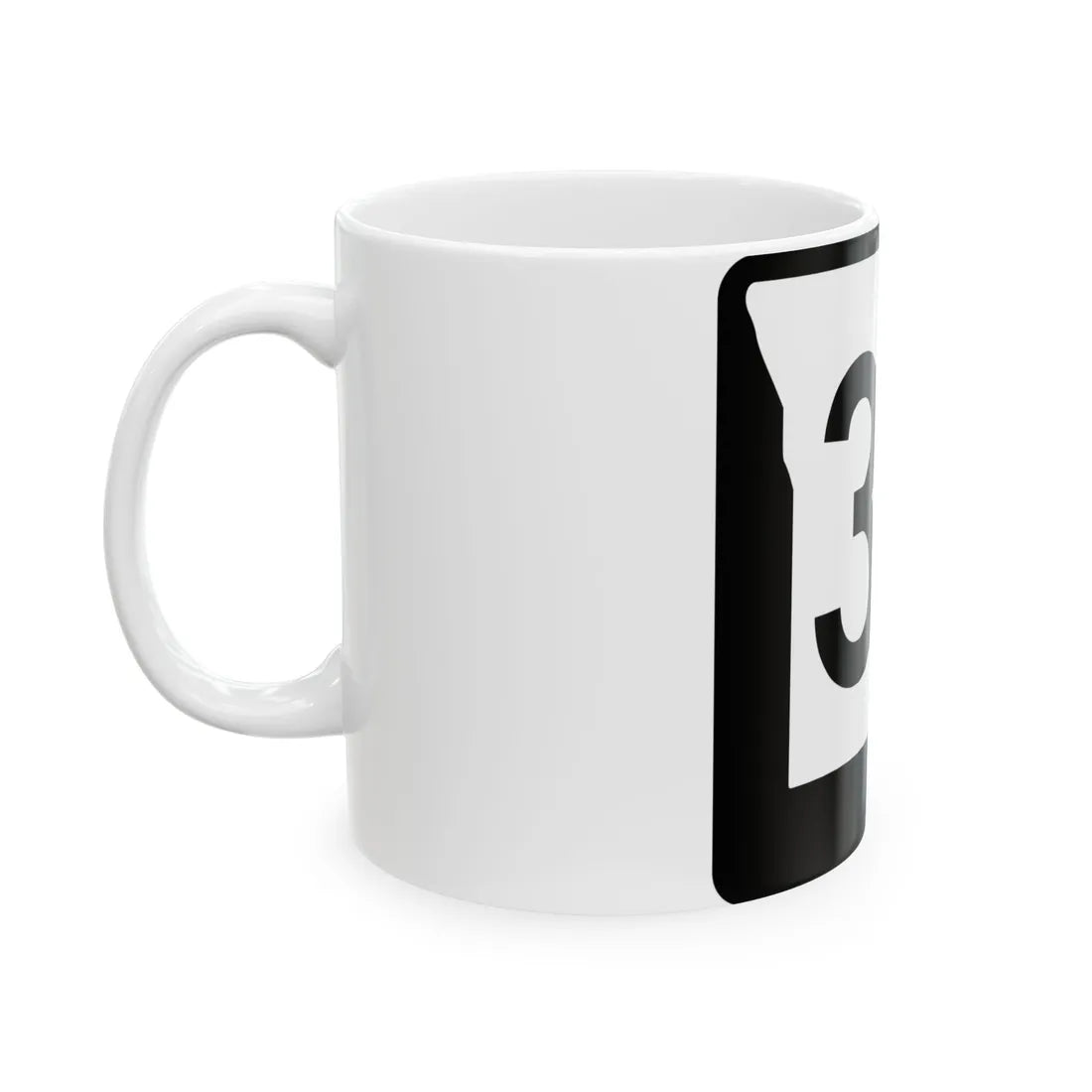 MO-39 (Missouri) (Road Sign) White Coffee Mug - Go Mug Yourself