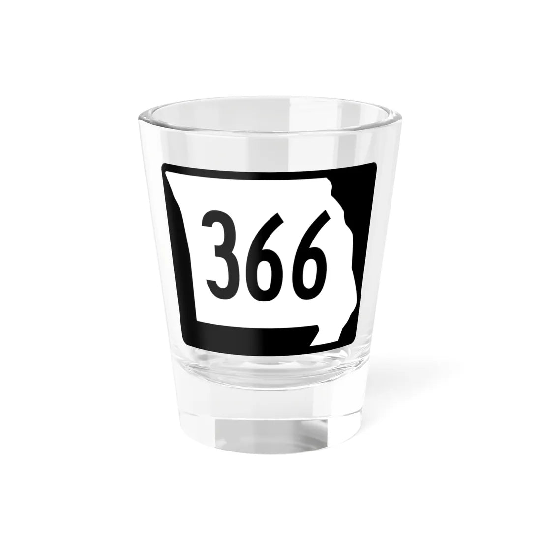 MO-3di (Missouri) (Road Sign) Shot Glass 1.5oz 1.5oz - Go Mug Yourself