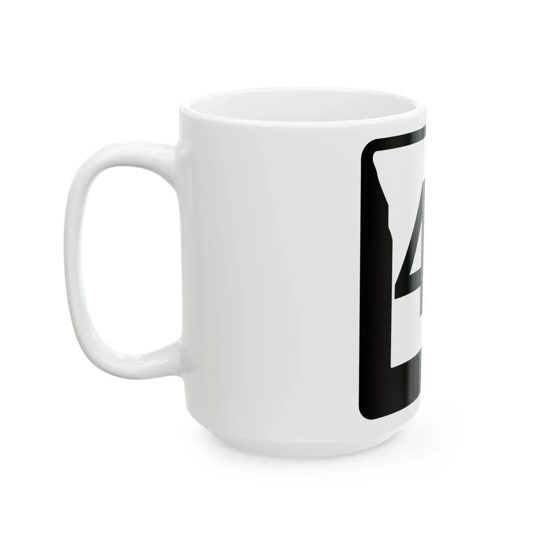MO-47 (Missouri) (Road Sign) White Coffee Mug - Go Mug Yourself