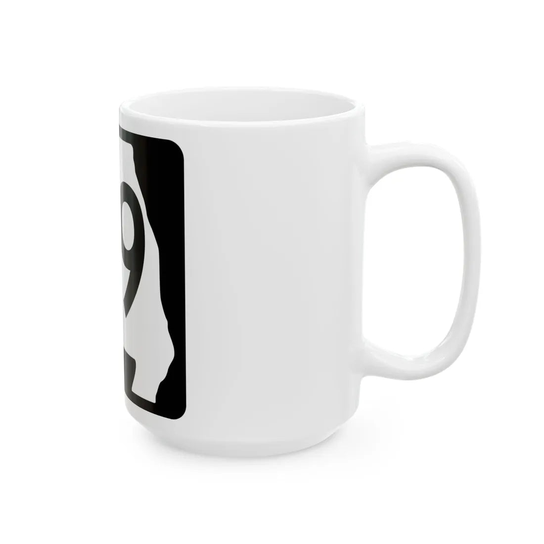 MO-49 (Missouri) (Road Sign) White Coffee Mug - Go Mug Yourself
