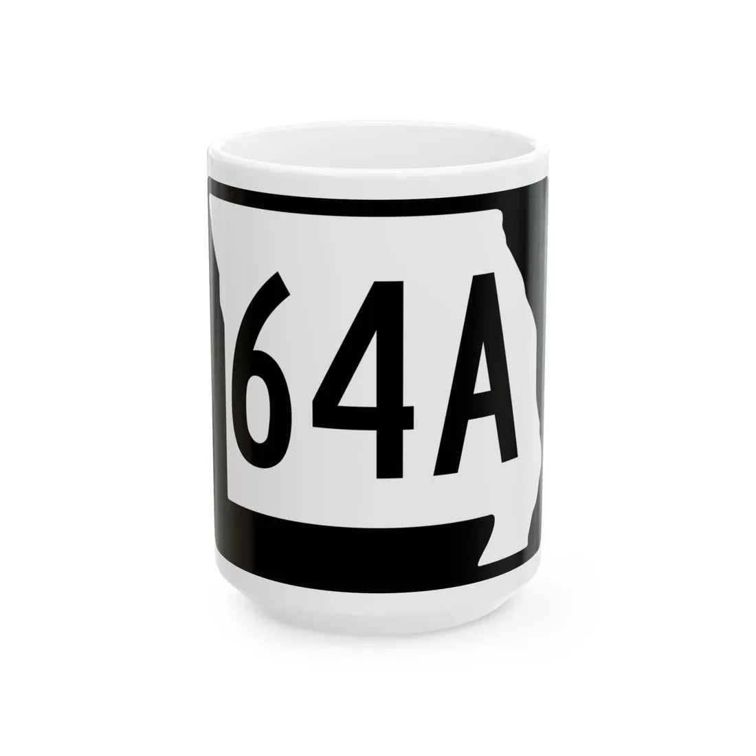 MO-64A (Missouri) (Road Sign) White Coffee Mug 15oz - Go Mug Yourself