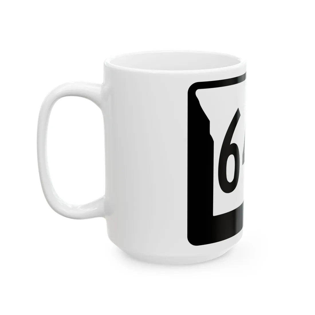 MO-64A (Missouri) (Road Sign) White Coffee Mug - Go Mug Yourself