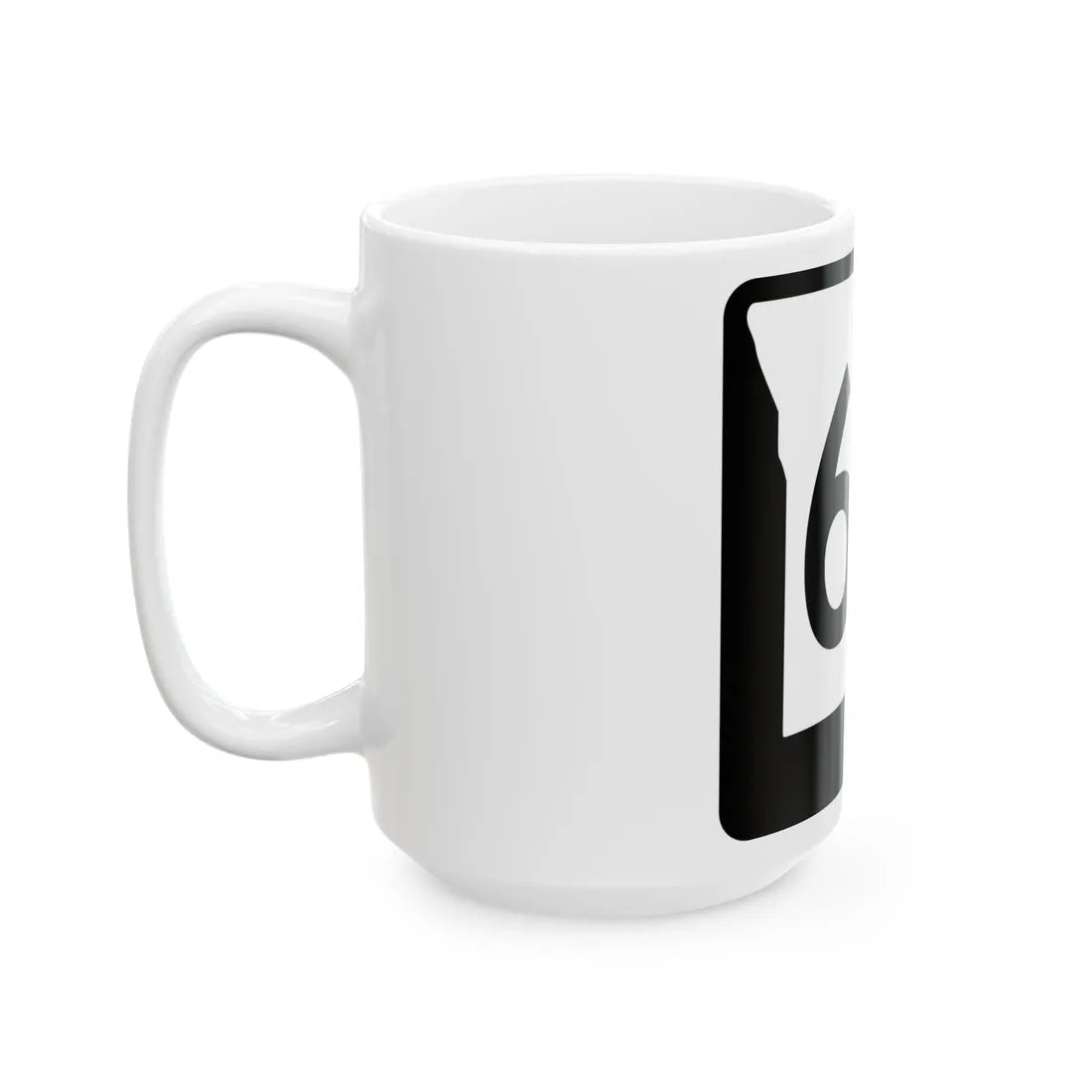 MO-68 (Missouri) (Road Sign) White Coffee Mug - Go Mug Yourself