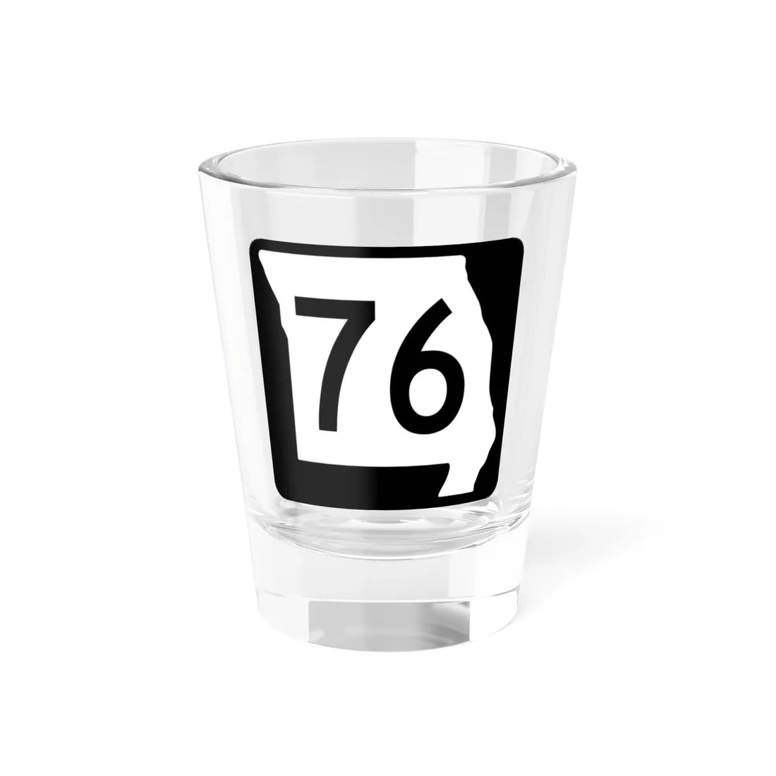 MO-76 (Missouri) (Road Sign) Shot Glass 1.5oz 1.5oz - Go Mug Yourself