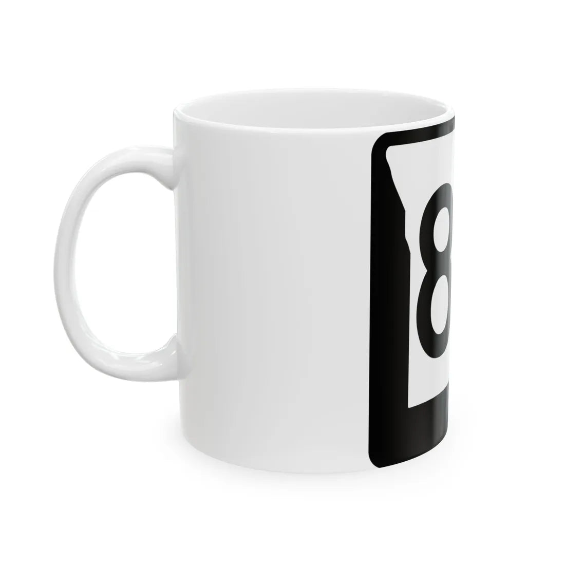 MO-80 (Missouri) (Road Sign) White Coffee Mug - Go Mug Yourself