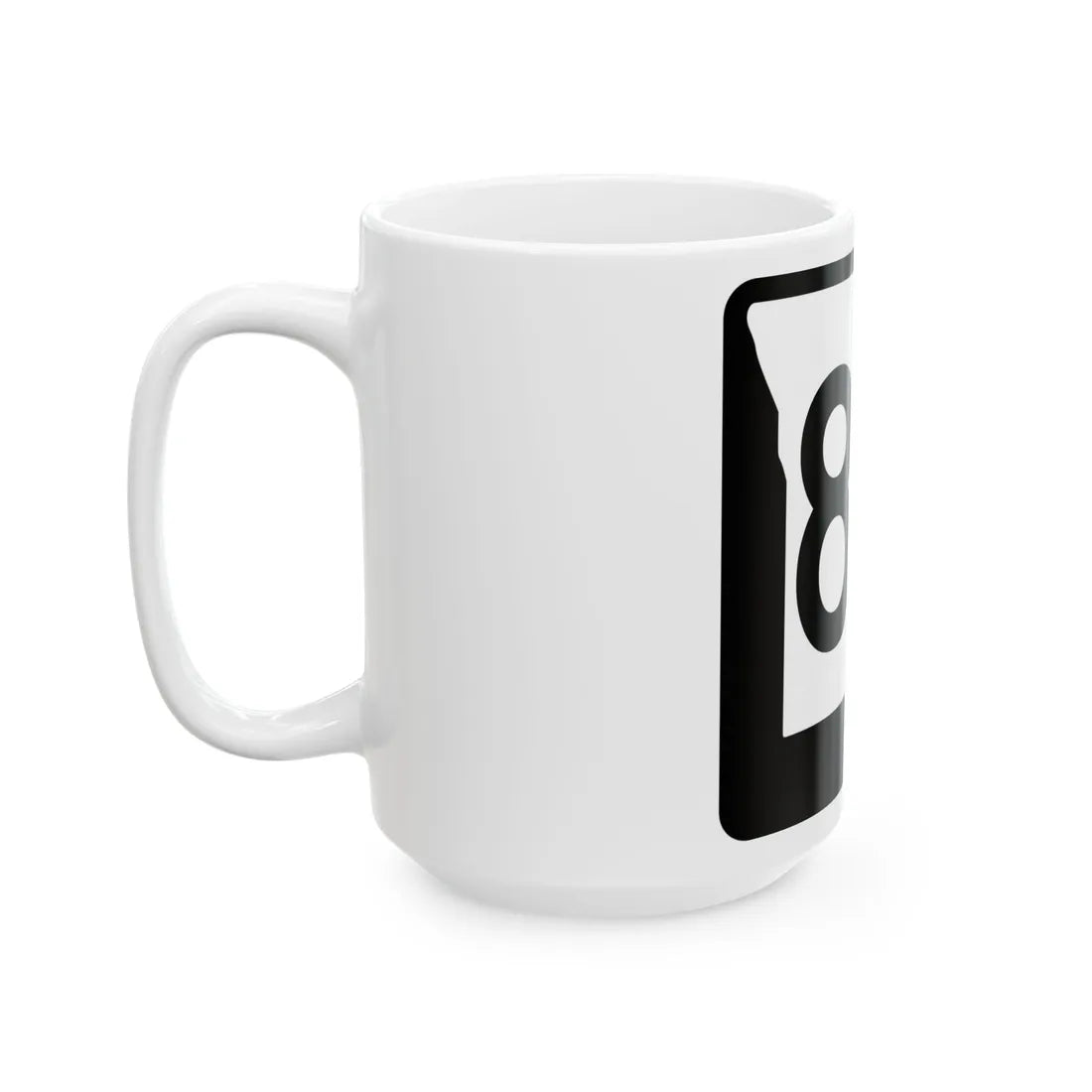 MO-80 (Missouri) (Road Sign) White Coffee Mug - Go Mug Yourself