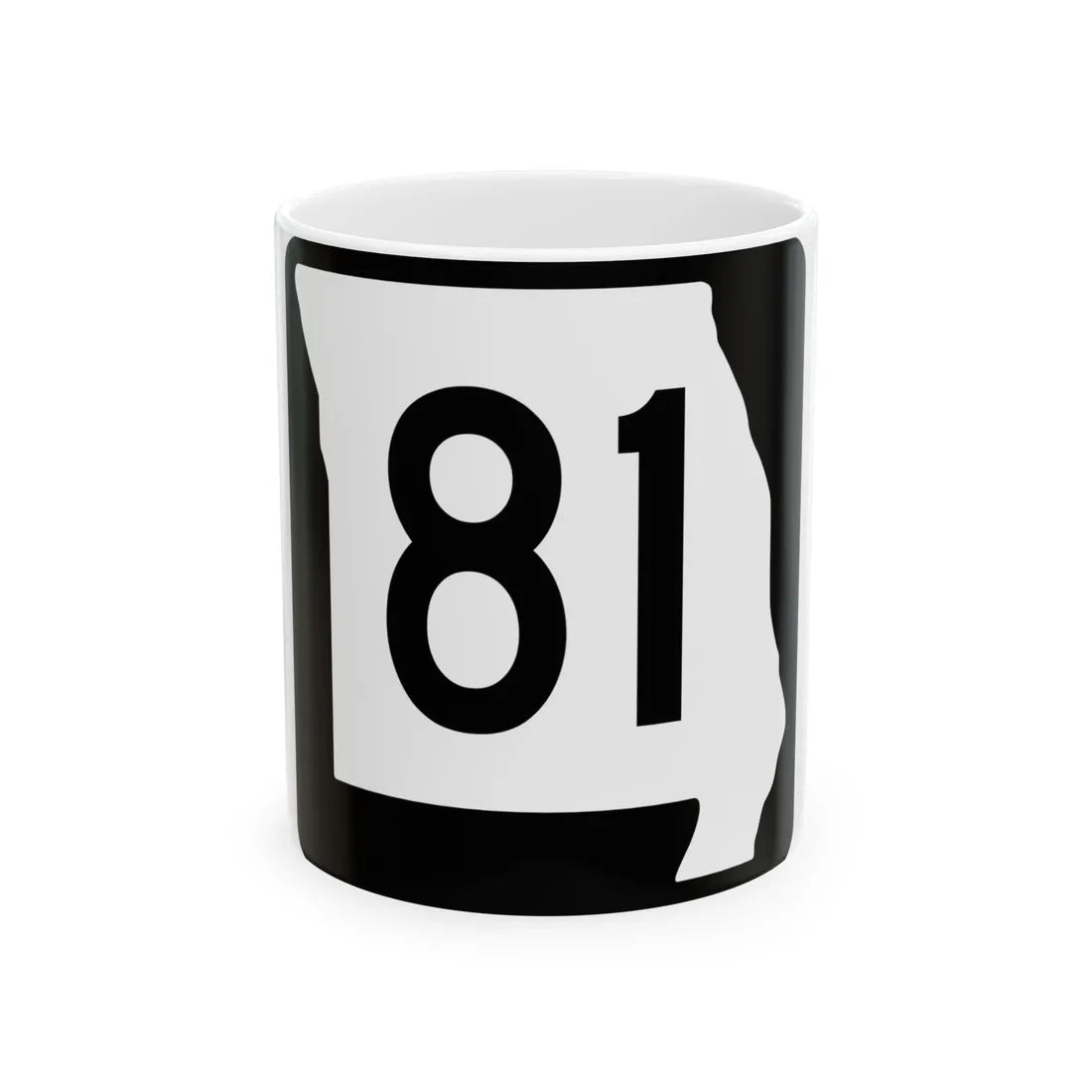MO-81 (Missouri) (Road Sign) White Coffee Mug 11oz - Go Mug Yourself