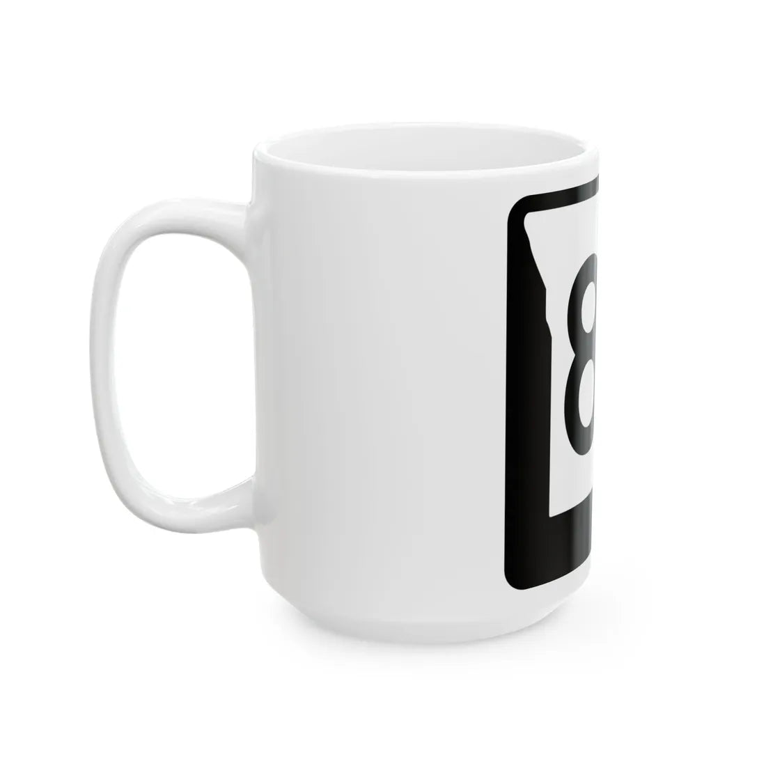 MO-83 (Missouri) (Road Sign) White Coffee Mug - Go Mug Yourself