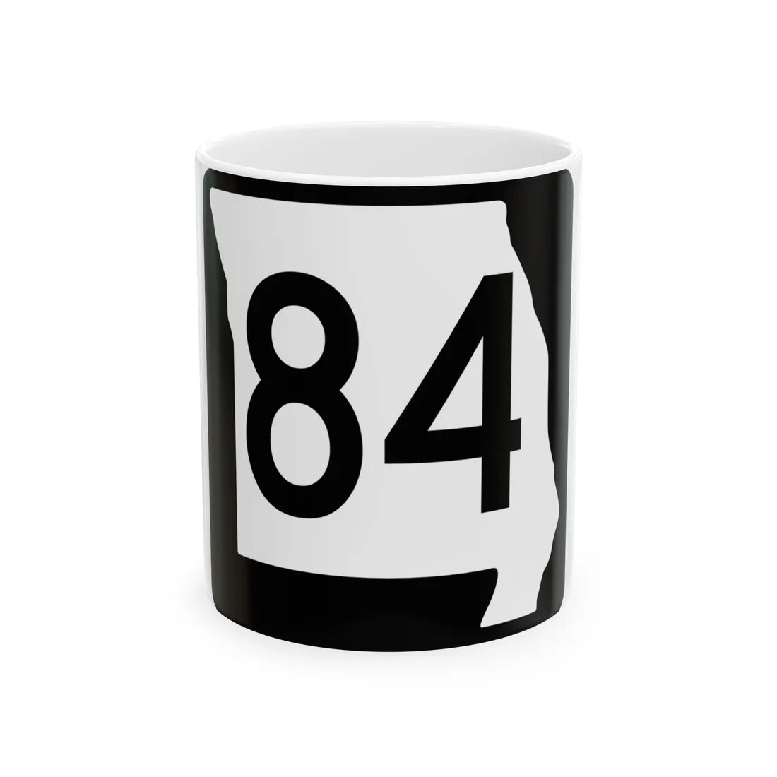 MO-84 (Missouri) (Road Sign) White Coffee Mug 11oz - Go Mug Yourself