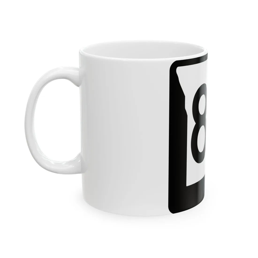 MO-84 (Missouri) (Road Sign) White Coffee Mug - Go Mug Yourself