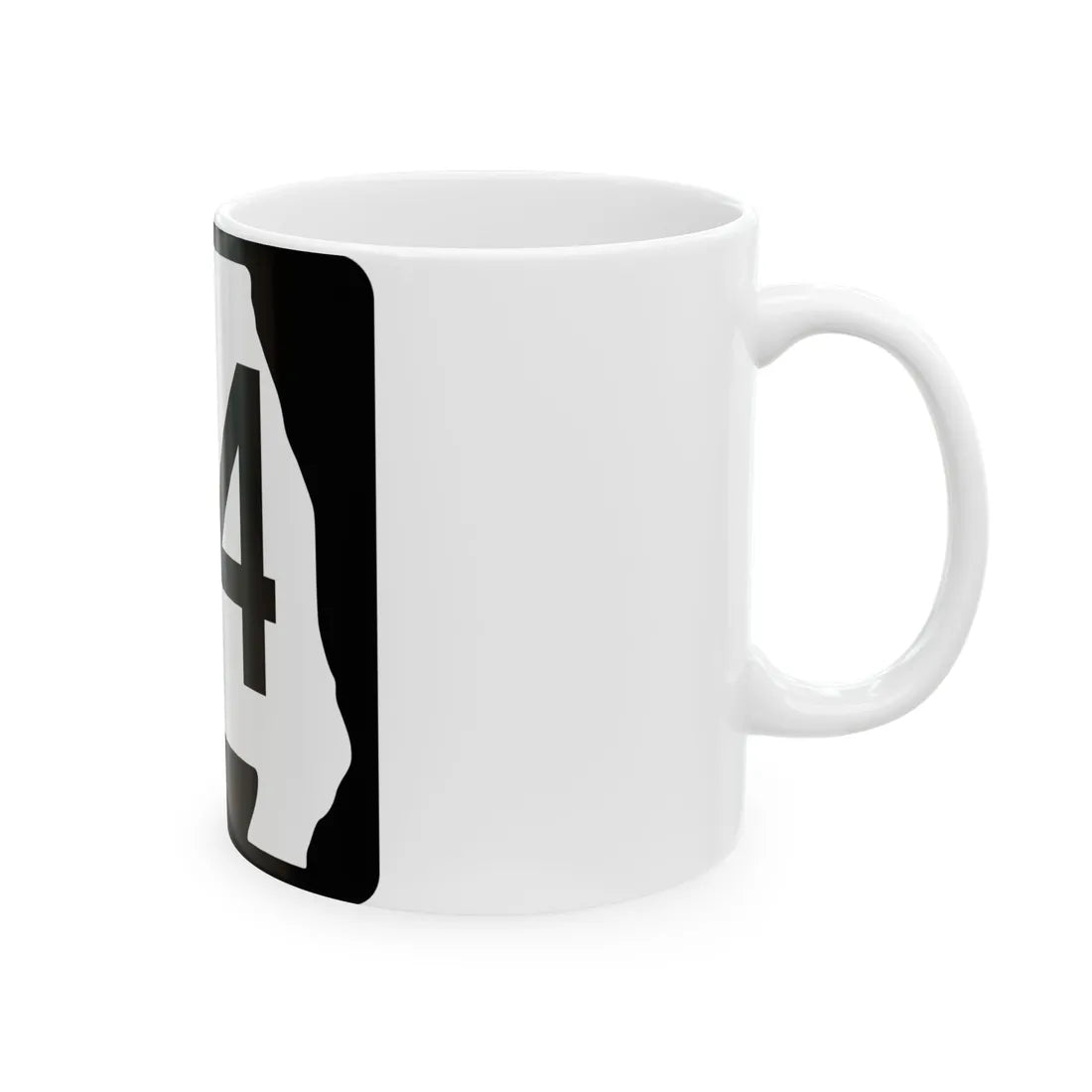 MO-84 (Missouri) (Road Sign) White Coffee Mug - Go Mug Yourself