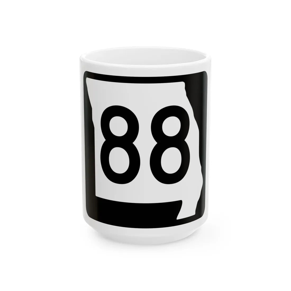 MO-88 (Missouri) (Road Sign) White Coffee Mug 15oz - Go Mug Yourself