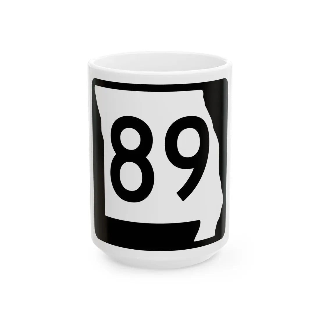 MO-89 (Missouri) (Road Sign) White Coffee Mug 15oz - Go Mug Yourself