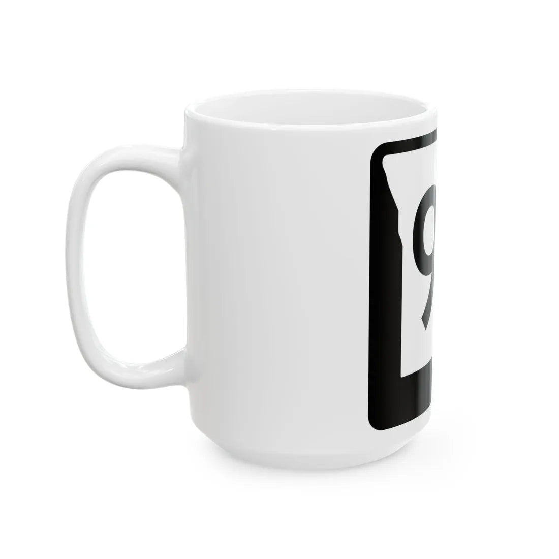 MO-92 (Missouri) (Road Sign) White Coffee Mug - Go Mug Yourself